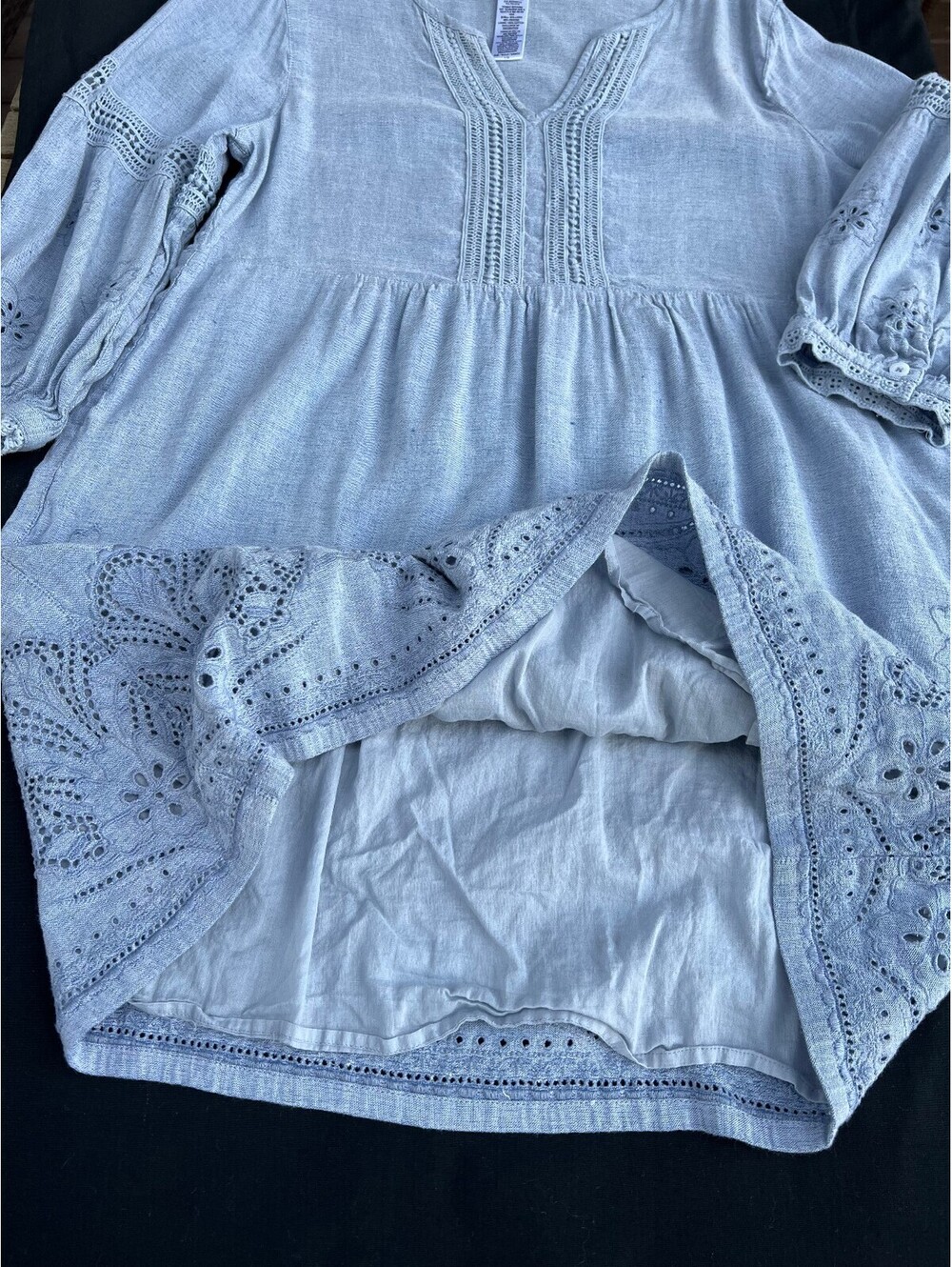 Tommy Bahamas Blue embroidered dress - Picture 6 of 9